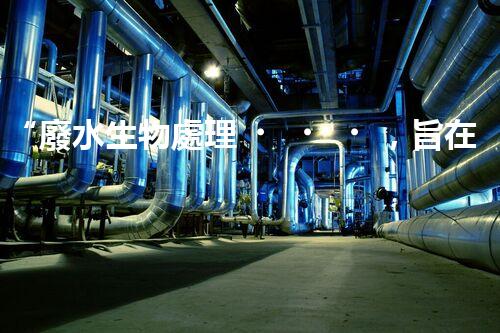 “廢水生物處理，旨在凈化水源，守護(hù)碧水藍(lán)天”